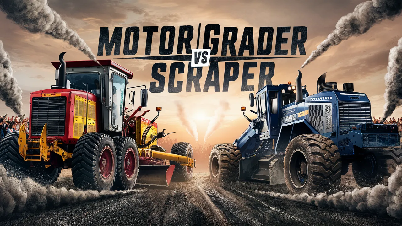 motor grader vs scraper