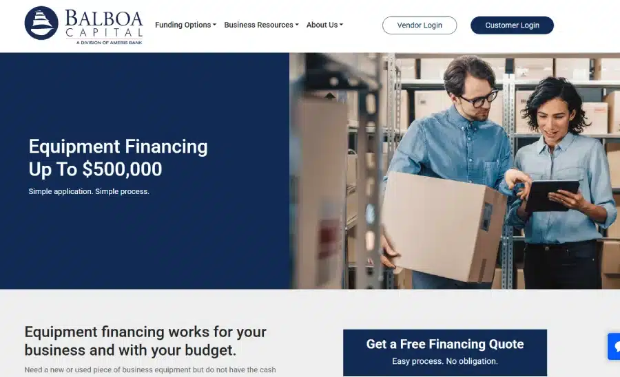 balboa capital financing hero