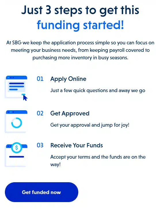 sbg funding application