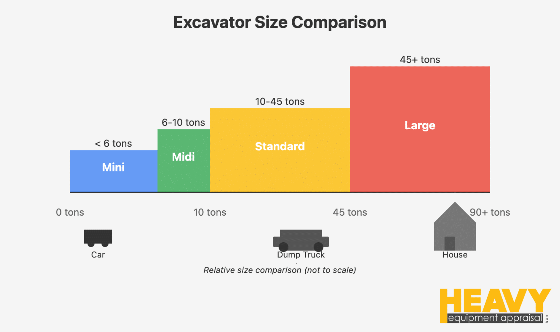 Excavator Types and Sizes