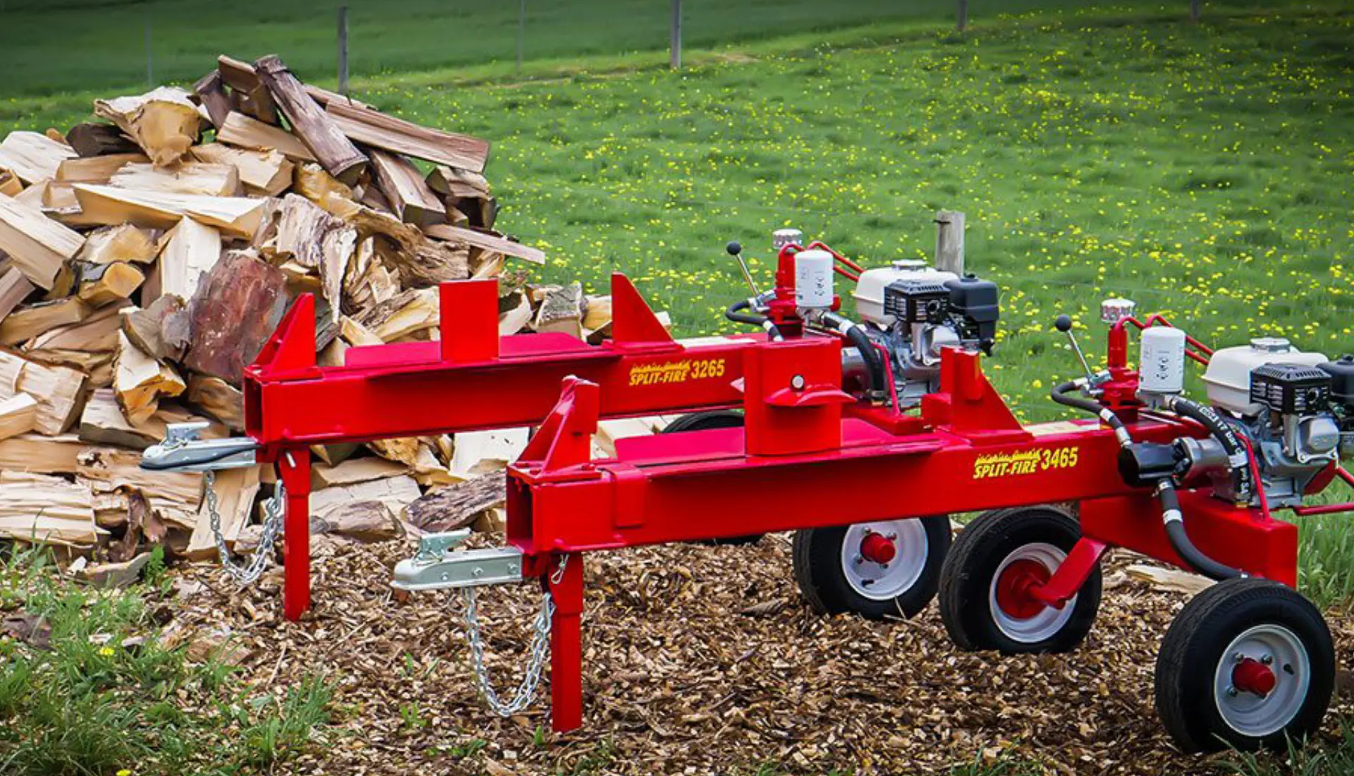 Hydraulic log splitters