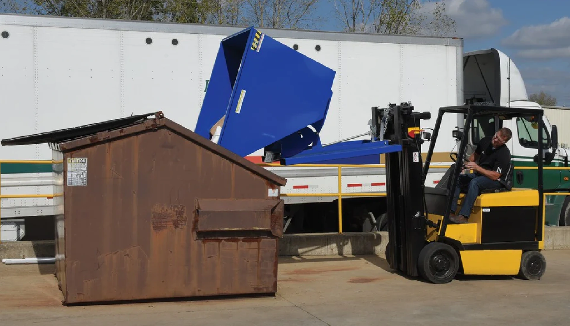 Self-dumping hoppers