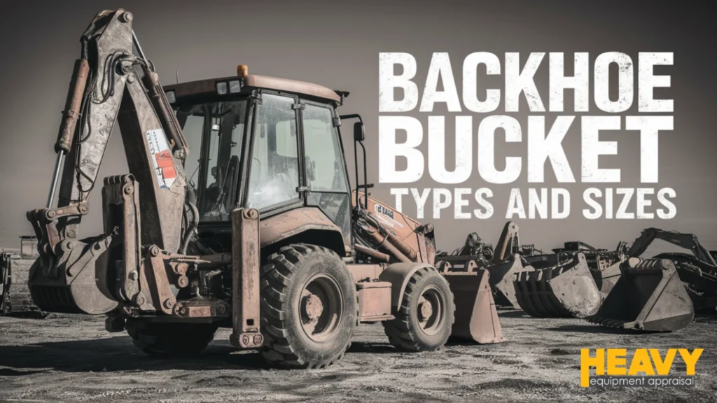 backhoe bucket types and sizes