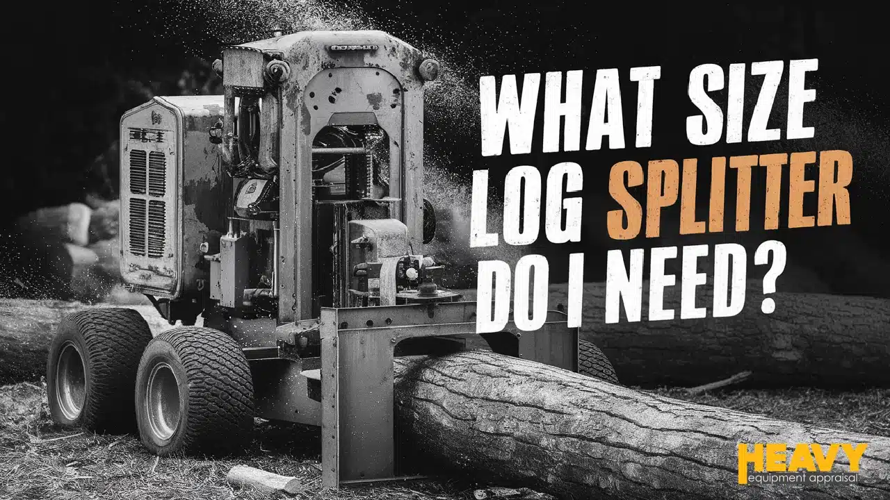 what size log splitter do i need