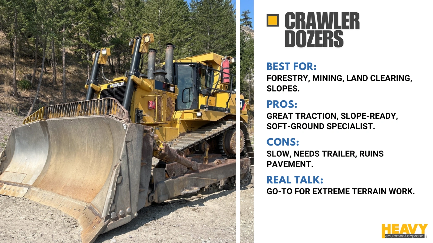 Crawler Dozers: The All-Terrain Workhorses