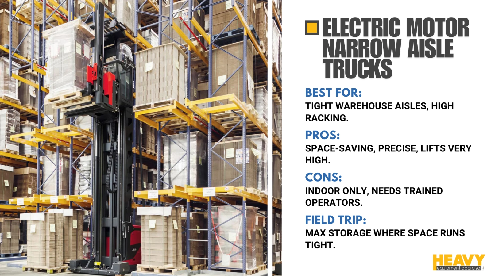 Electric Motor Narrow Aisle Trucks