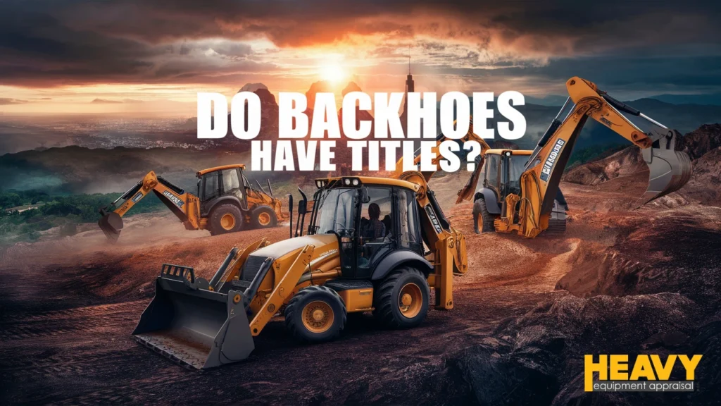 do backhoes have titles