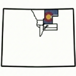Map shading Weld County, Colorado, illustrating a primary zone for energy and agricultural equipment appraisals. This region's valuation landscape is heavily influenced by the intense utilization of upstream oilfield service (OFS) assets like drilling rigs and frac spreads, alongside enterprise-scale agricultural machinery required for high-yield farming operations.